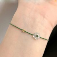 Rope Ring Thin Ropes Handmade Braided Rope Bracelet Adjustable Flower(3) - Image 3