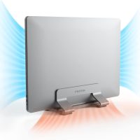 Aluminum Vertical Laptop Stand Dock Holder, Adjustable Slot Width 12-42mm, Space-Saving Upright Storage for MacBook and Laptops - Image 5