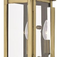 Livex Lighting 2013-01 Transitional One Light Outdoor Wall Lantern from Princeton Collection Finish, Antique Brass - Image 7