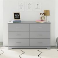 Storkcraft Brookside 6-Drawer Dresser (Pebble Gray) – GREENGUARD Gold Certified, Nursery & Kids Storage, Nursery Essentials, Kids Room Storage, Durable Bedroom Dresser - Image 2