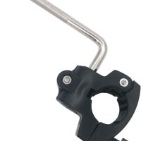 Drum Rack Mounting Clamp with Electronic V-Drum Pad Mount Rod, 10mm Percussion Tom Drum Mount Arm with 36mm Drum Pipe Clamp, Drum Rack Tube Clip Holder Bracket for Electronic Drum Kit - Image 2