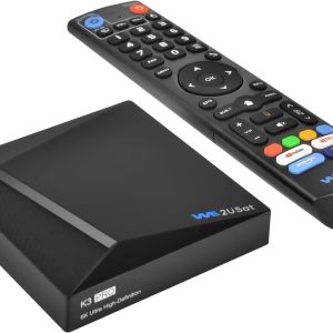 We2uSat K3 PRO 6K HDR Streaming Media Player – Quad-Core, 4 GB RAM, 32 GB Storage, Wi-Fi 6 & HDMI 2.0, 2025 Version5 PRO