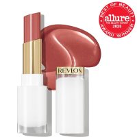 REVLON Super Lustrous Glass Shine Balm, Hydrating Tinted Lipstick, Sheer, Glossy Shiny Finish, 004 Nude Illuminator, 0.11 oz - Image 2