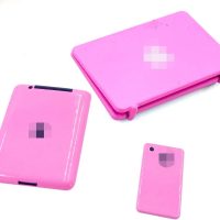 3 Pack Dollhouse Mini Laptop Tablet and Smart Phone Scene Computer Simulation Accessories for Doll 1/6 1/12 Miniatures Silver - Image 4