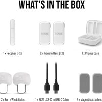 RØDE Wireless Micro - Compact Wireless Microphone, Two Mics with Charge Case for Smartphone Content Creation - Lightning, White - Image 10
