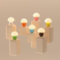 Mushroom Lamp Table Lamp for Bedroom,Desk Bedside Small Lamps for Living Room Night Stands,Mushroom Decor Cute Mini Modern Mid Century Lamps,Unique Aesthetic Home Living Room Decor(White) - Image 4