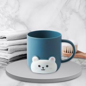 Simple Cartoon Wash Cup Couple Set, Mouthwash Cup, Home Toothbrush Cup, Blue
