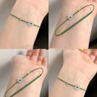 Rope Ring Thin Ropes Handmade Braided Rope Bracelet Adjustable Flower(3) - Image 2