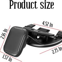Car Phone Holder for CD Slot, Cell Phone Mount for CD Player, Magnetic or One Button Release, Silicone Pad Protection and 360° Rotation, Compatible with All iPhone, Android, Smartphones - Image 2