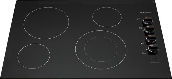 Frigidaire FFEC3025UB 30 Inch Electric Smoothtop Style Cooktop with 4 Elements in Black