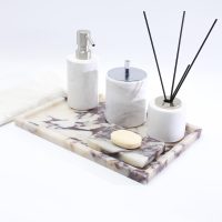 Real Luxurious Natural Marble Vanity Tray Genuine Marble/Stone Storage Tray for Home Decor Bathroom/Kitchen/Vanity/Dresser Non-Resin/Non-Ceramic - Image 5