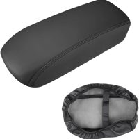 INTGET Center Console Cover for 2026 Honda HRV/HR-V Accessories 2023 2024 2025 Leather Car Armrest Arm Rest Box Lid Middle Console Seat Cover Protector (Black Stitches, 2023+) - Image 6