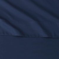 Amazon Basics Lightweight Super Soft Easy Care Wrinkle Free Microfiber 3 Piece Bed Sheet Set with 14-Inch Deep Pockets, Twin, Navy Blue, Solid, Kids, Men & Women Bedding - Image 4