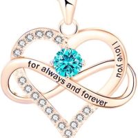 Necklace for Women Heart Shaped Necklace Fashion I Love You Colorful Pendant Chain Womens Necklace Jewelry Gifts - Image 8