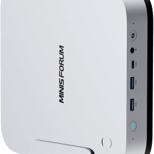 MINISFORUM AI X1 Pro-370 Mini PC AMD Ryzen AI 9 HX 370(12C/24T) 64GB DDR5 1TB SSD Desktop Computer, HDMI|DP|2xUSB4 Output, 2xRJ45 Port, WiFi7, BT5.4, AMD Radeon 890M Graphics, Copilot Support AI PC