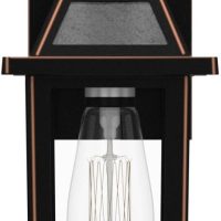 Porch Lights with GFCI Outlet, Dusk to Dawn Outdoor Lights with Outlet, 3 Lighting Modes Exterior Light Fixture Waterproof, Outside Lights for House Front Door Patio Garage - Image 4