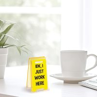 Funny Office Desk Decor Signs Gag Work Gifts for Employee Teammate Boss Coworkers Friends Women Men Office Desk Accessories Sign Cubicle Decor - Image 4