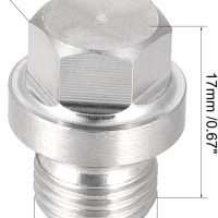 M10 X 1 Male Outer Hex Head Plug - 304 Stainless Steel Solid Thread Corrosion Resistant Bung Plug Pipe Fitting 2pcs - Image 2