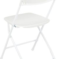 Flash Furniture Hercules Series Plastic Folding Chair - White - 4 Pack 650LB Weight Capacity Comfortable Event Chair-Lightweight Folding Chair - Image 11