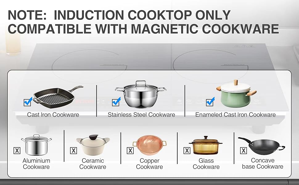  2 Burner induction cooktop