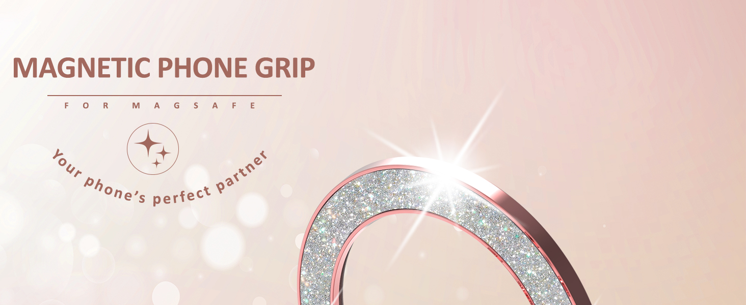 twinkle magnetic phone grip for magsafe