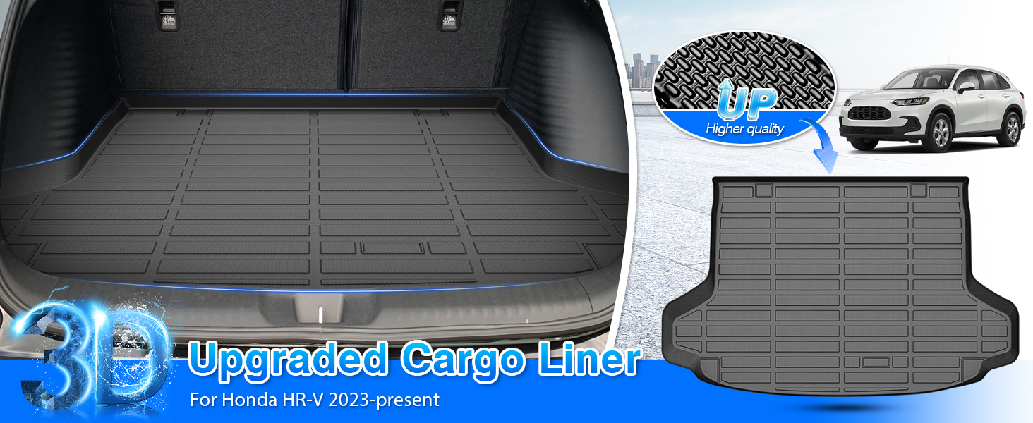 Floor Mats & Cargo Liner for Honda HR-V 2023 2024 2025/HR-V Hybrid 2023 2024 2025
