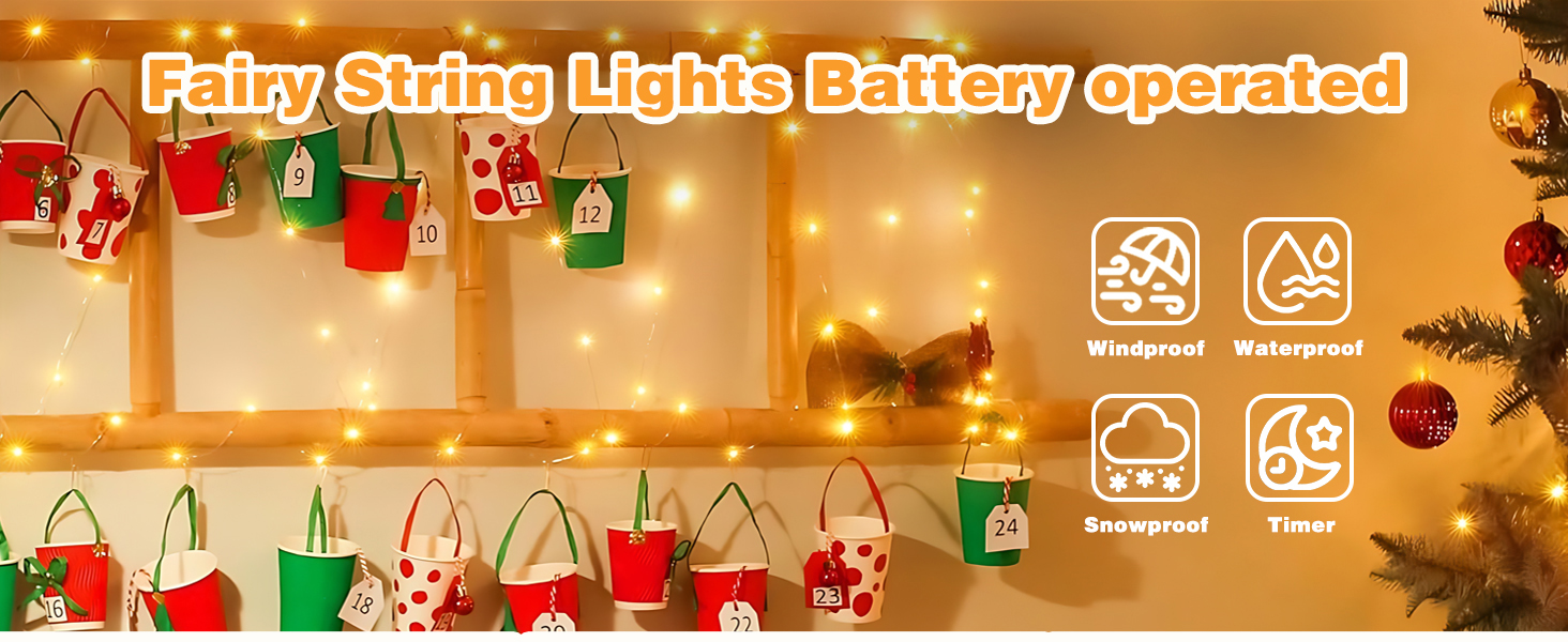 Fairy string lights battery operated
