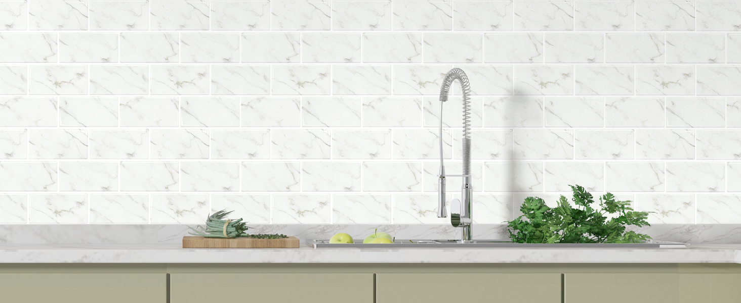 subway tile peel and stick backsplash