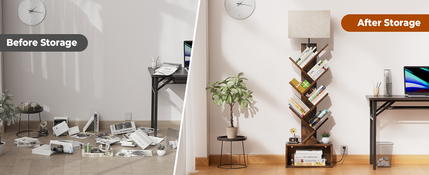 vertical bookshelf