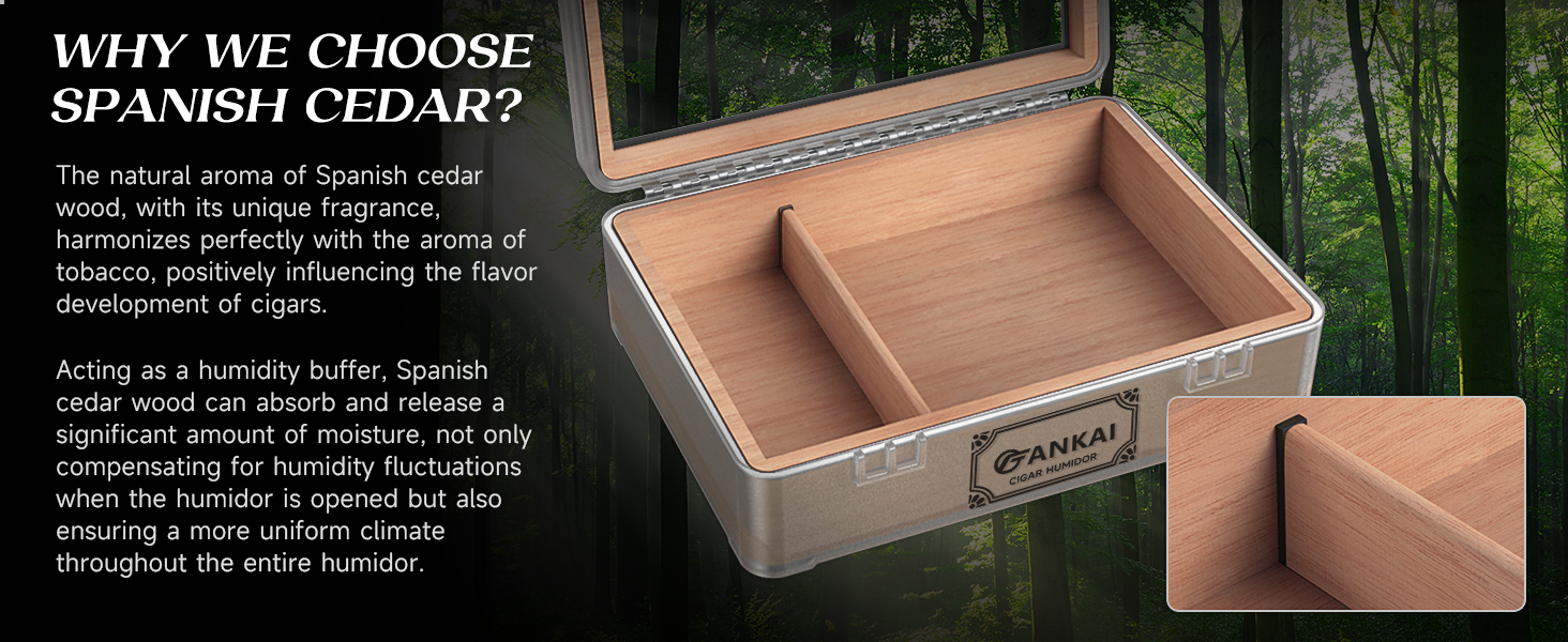 cedar wood cigar case