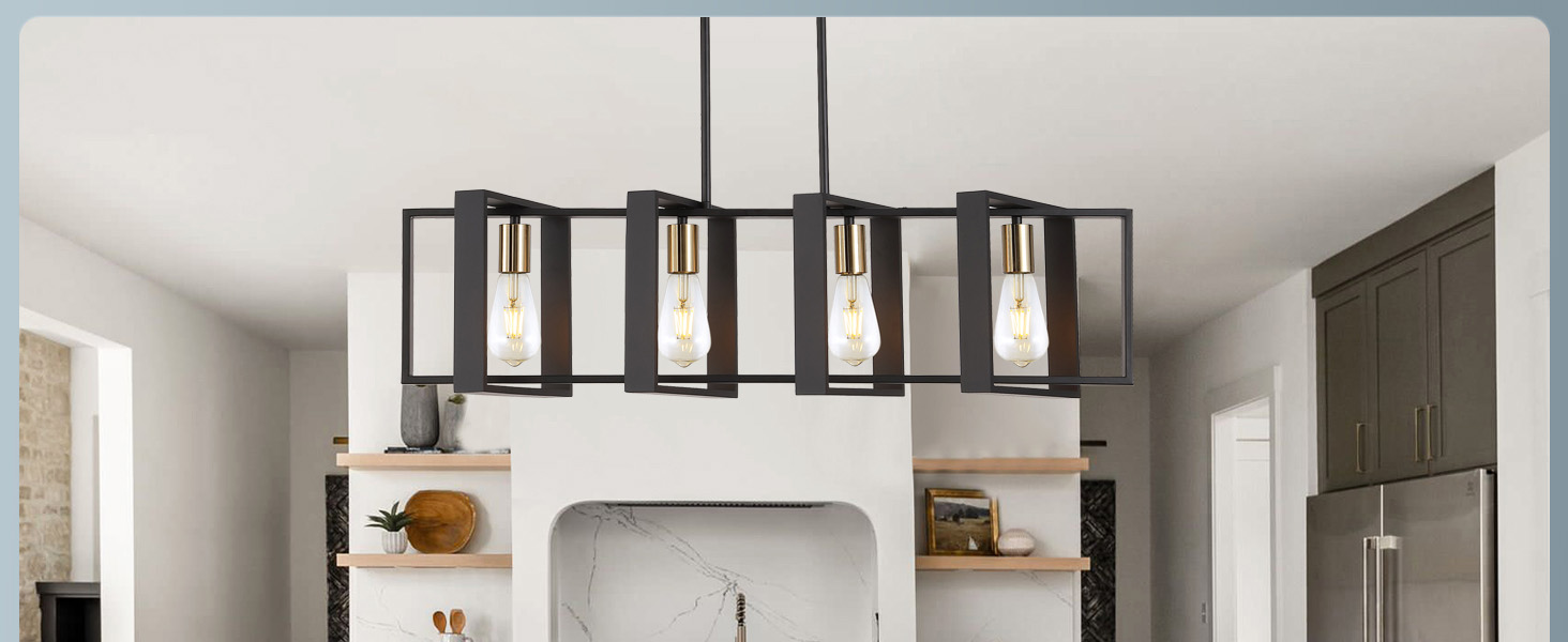 Kitchen Wood Island Light