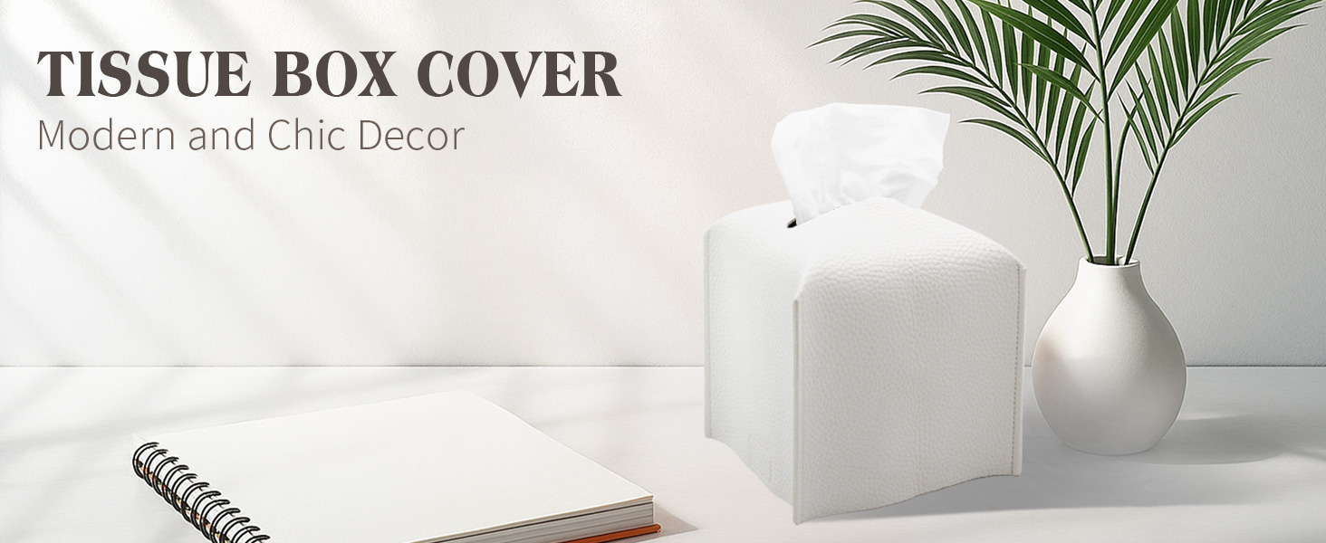 Modern and chic decor tissue box cover