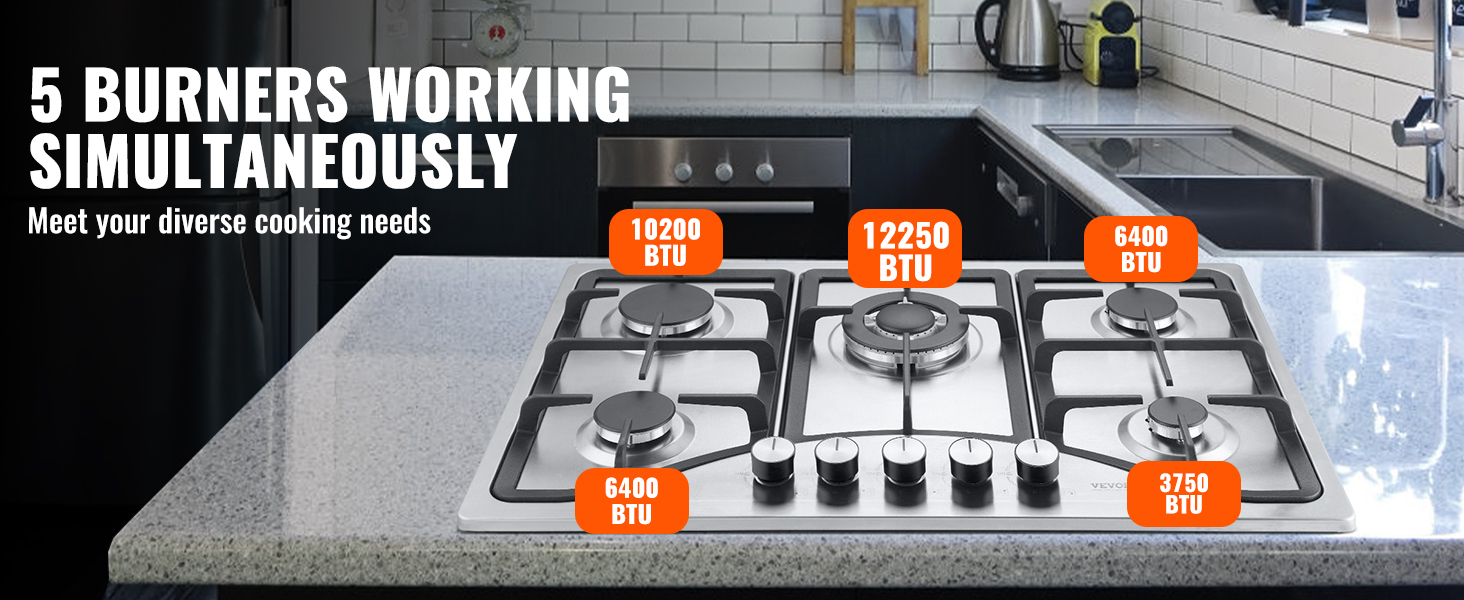 gas stove top