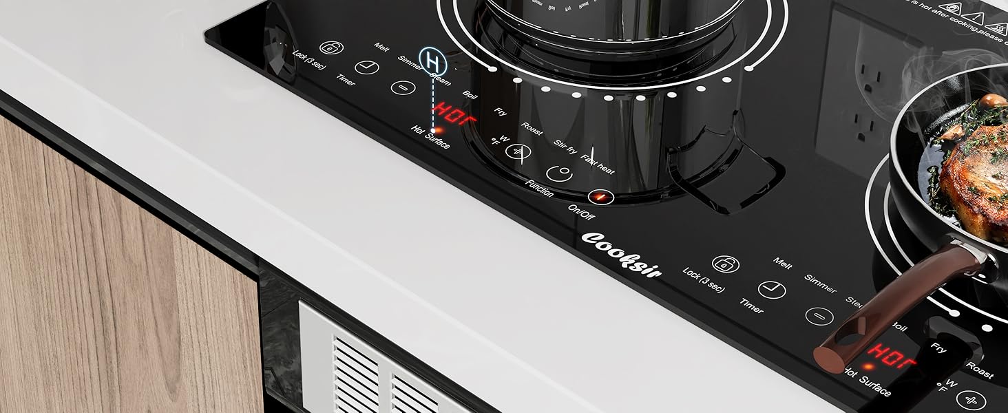 2 burner electric cooktop 24 inch