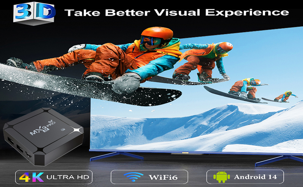 MXQ Pro 5G Android 14.0 TV Box