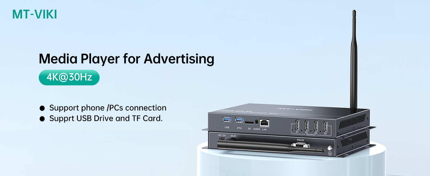 Advertise TV Box Streaming Media Player 4K