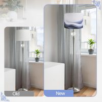 Lamp Shades set of 2 with Waves and Oceans, 13x13x10in Fabric Lamp Shades for Table Lamps, Blue lamp shades, Support Spider and E26 Base, Drum Lamp Shades - Image 2