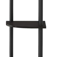 Furinno Turn-N-Tube 5 Tier Corner Display Rack Multipurpose Shelving Unit, 1-Pack, Espresso/Black - Image 7