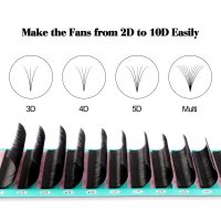 Eyelash Extension Supplies D Curl 0.07 Rapid Volume Lash Extensions Easy Fan 3D 4D 5D 6D 7D 10D Automatic Blooming Flower Lashes Self Fanning Russian Individual （D-0.07,8-15mm） - Image 3
