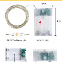 4 Pack 60 LED Fairy Lights Battery Operated with Timer, 20FT Waterproof Twinkle Lights Indoor Outdoor, Cuttable String Lights for Bedroom, Wedding, DIY, Centerpiece, Christmas Decorations (Warm White) - Image 7