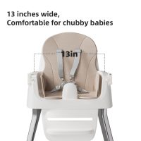 Portable Baby Highchair for Months Infants and Toddlers with 5 Point Harness Convertible Comfortable Seat for Cozy Eating Table Sit Up High Chair and Seats for Sitting Up Back Booster Feeding Chairs - Image 6