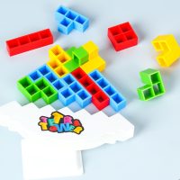 48 Pcs Tetra Tower Balance Stacking Blocks Game, Board Games for 2 Players+ Family Games, Parties, Travel, Kids & Adults Team Building Blocks Toy - Image 7