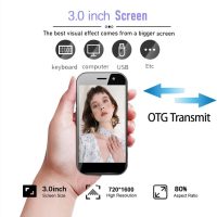 Mini Phone 4G Unlocked Smartphone 3.0" HD Android Face ID Dual Sim Quad Core 2600mAh Kids Mini Premium Child Small Compact Mobile Student Pocket Cellphone, 3+32GB(Cool Black) - Image 2