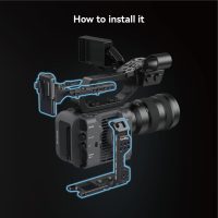 SMALLRIG FX6 Camera Cage Kit for Sony FX6, Compact FX6 Cage with V-Mount Battery Plate for Tripods/Handheld/Shoulder Shooting - 4124 - Image 8