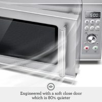 Breville BMO650SIL Compact Wave Soft Close Countertop Microwave Oven, Silver - Image 3