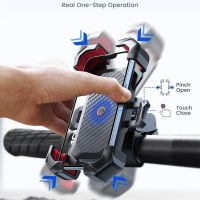 JOYROOM Motorcycle Phone Mount, [1s Auto Lock][100mph Military Anti-Shake] Bike Phone Holder for Bicycle, [10s Quick Install] Handlebar Phone Mount, Compatible with iPhone, Samsung, All Cell Phone - Image 2