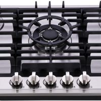 Gas Cooktop 30 Inch, Stainless Steel 5 Burners Gas Stovetop Built-in LPG/NG Convertible Gas Cooktop Dual Fuel Sealed Gas Stove - Image 2