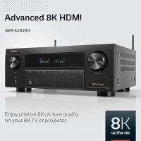 Denon AVR-X2800H 7.2 Ch Stereo Receiver - 8K UHD Home Theater AVR (95W X 7), Wireless Streaming via Built-in HEOS, Wi-Fi, Dolby Atmos, DTS Neural:X & DTS:X Surround Sound, Bluetooth Amplifier - Image 2