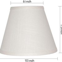 Tootoo Star Barrel White Small Lamp Shade for Table Floor Lamps Replacement, 6x10x7.5 Inch, Fabric Cloth, Spider Model (white) - Image 2