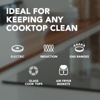 Weiman Cooktop and Stove Top Cleaner Kit - Glass Cook Top Cleaner and Polish 10 oz. Scrubbing Pad, Cleaning Tool, Razor, Scraper - Image 3